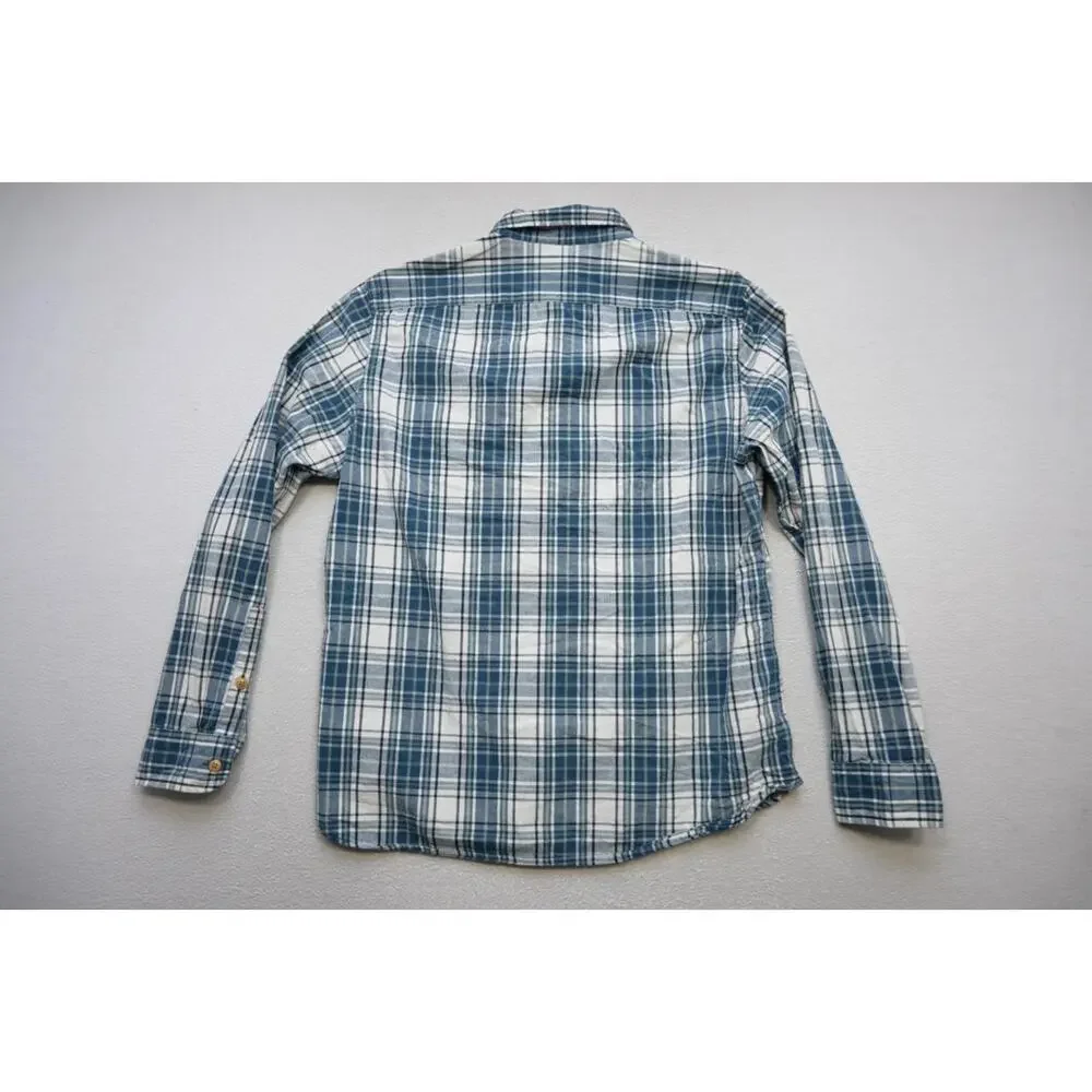J Crew Casual Plaid Dress Shirt Button Up Front Pocket Long Sleeve Mens Sz Large